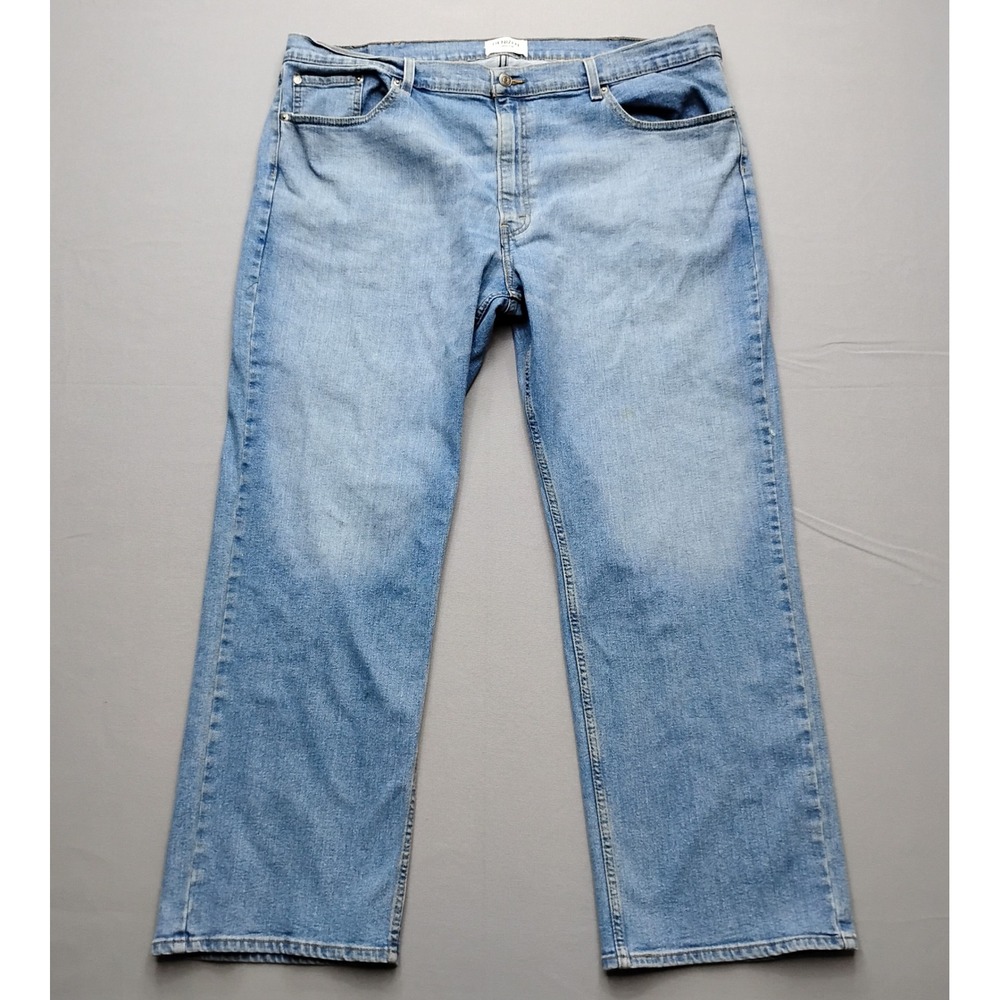 Denizen from Levi's 285 Relaxed Fit Jeans Mens 42x30 Light Wash Blue Denim